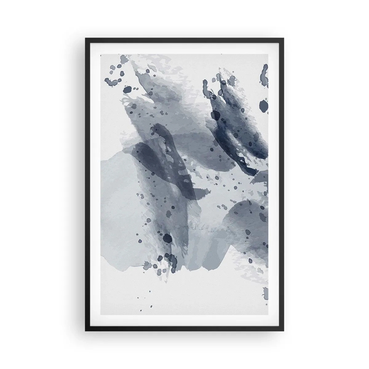 Plagát v čiernom ráme - Štúdia o povahe vody - 61x91 cm