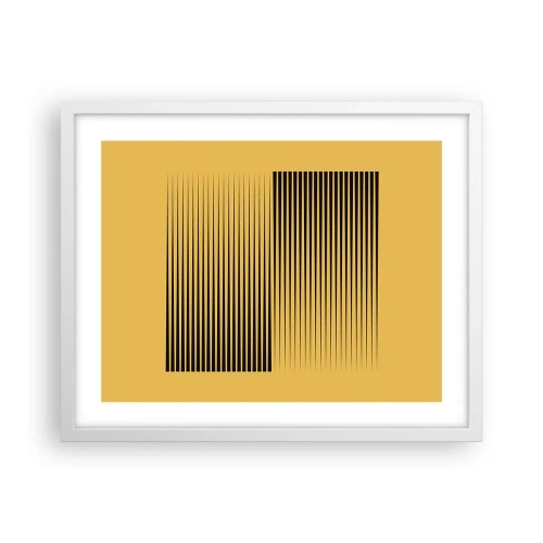 Plagát v bielom ráme - Štvorec protikladov - 50x40 cm