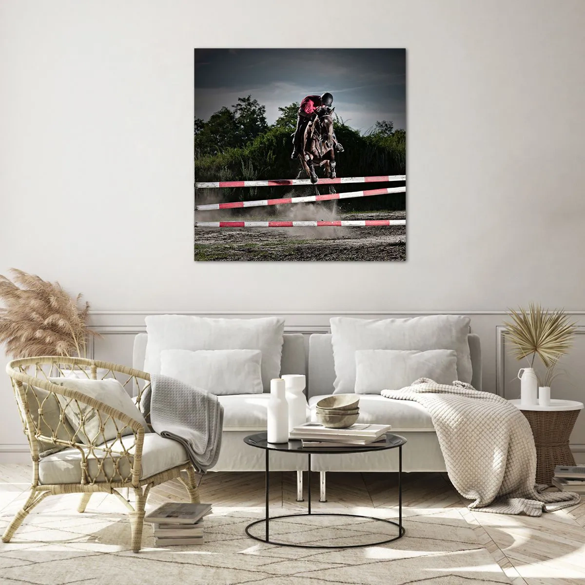 Obraz na skle - Spoločne pre víťazstvo - 70x70 cm