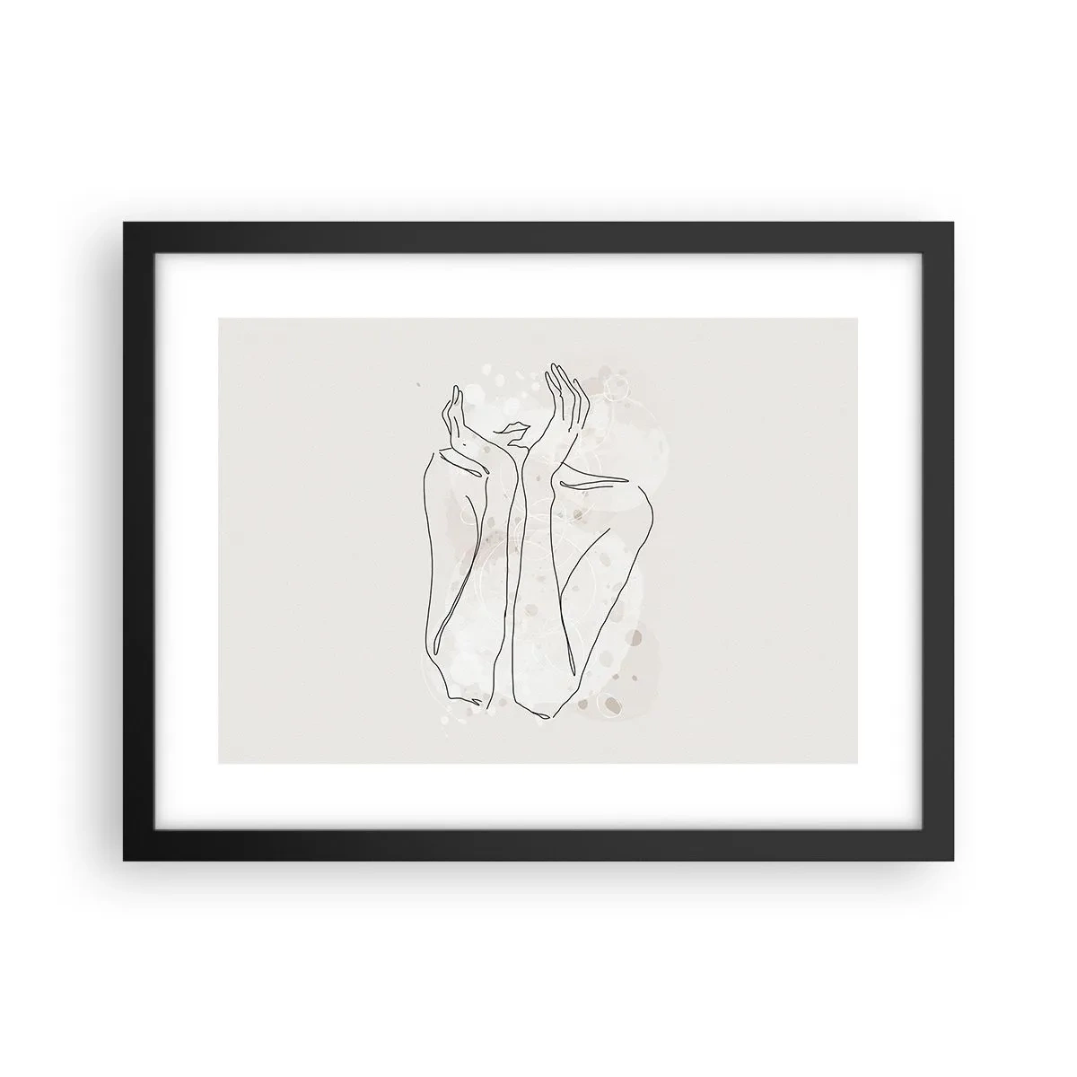 Plagát v čiernom ráme - Zasnený okamih - 40x30 cm