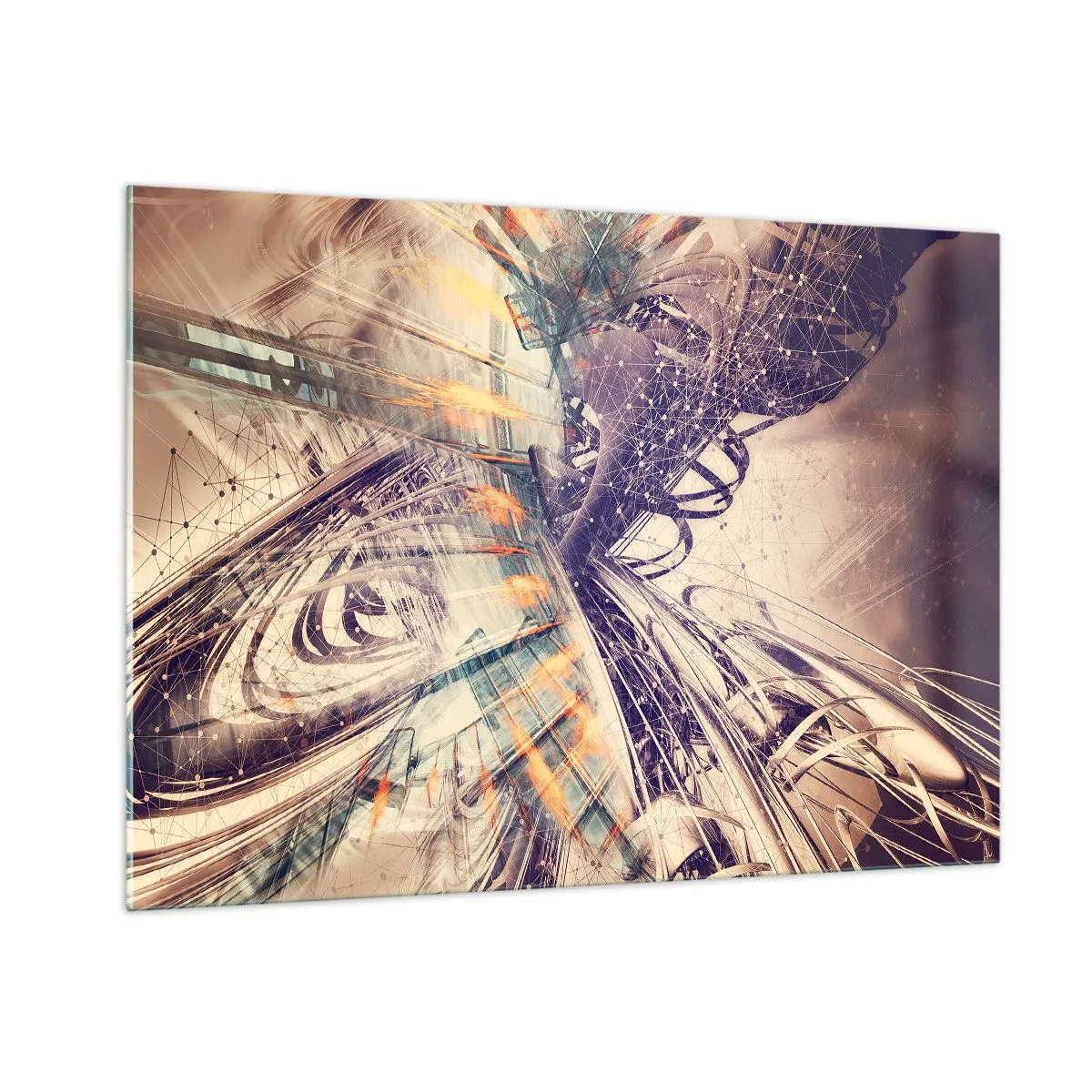 Obraz na skle - Vo veľkom zhone - 100x70 cm