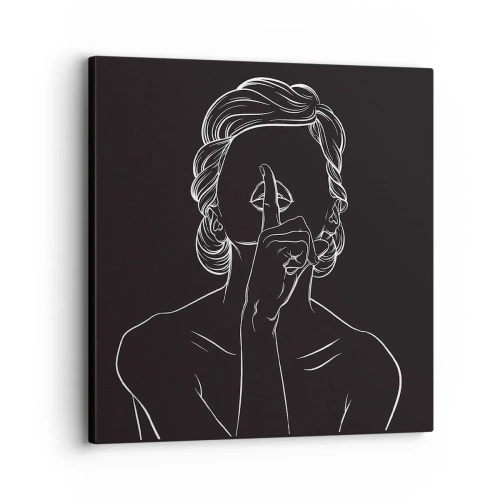 Obraz na plátne - Krása rozkvitá v tichu - 30x30 cm