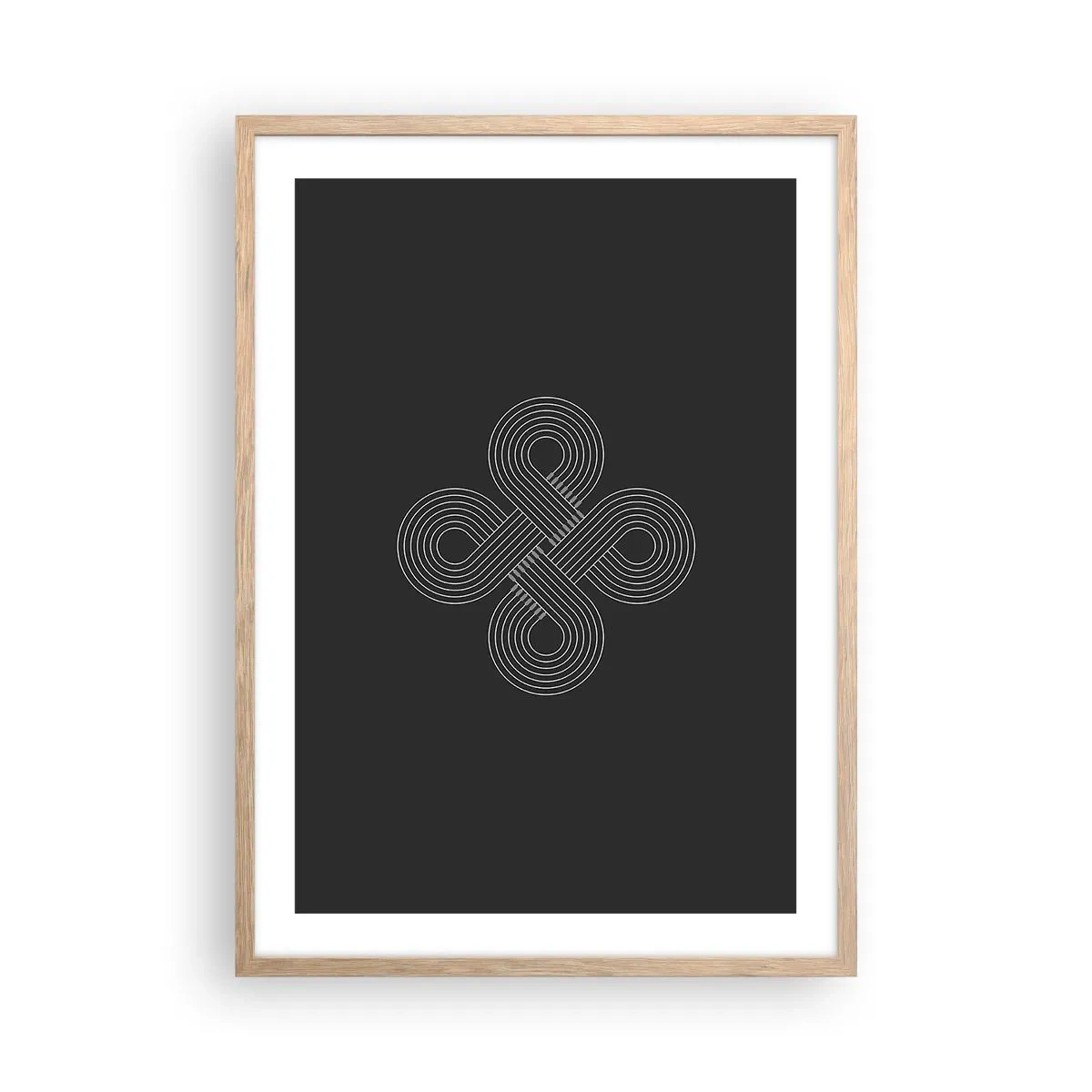 Plagát v ráme zo svetlého duba - V keltskom duchu - 50x70 cm