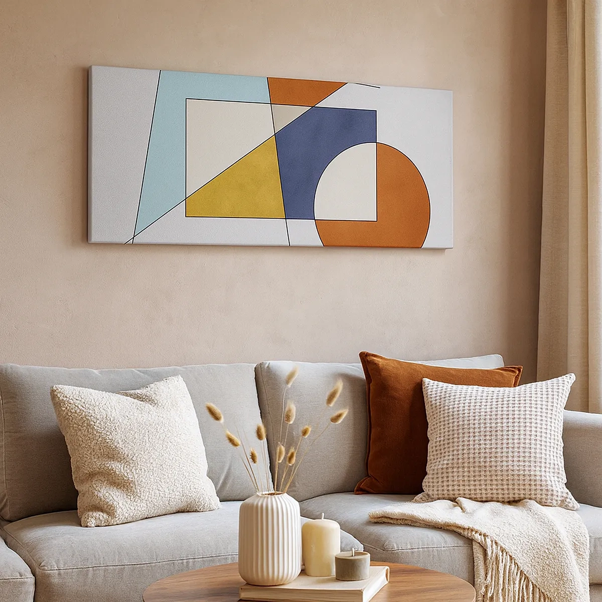 Obraz na plátne - Abstrakcia: modernistická zábava - 30x30 cm