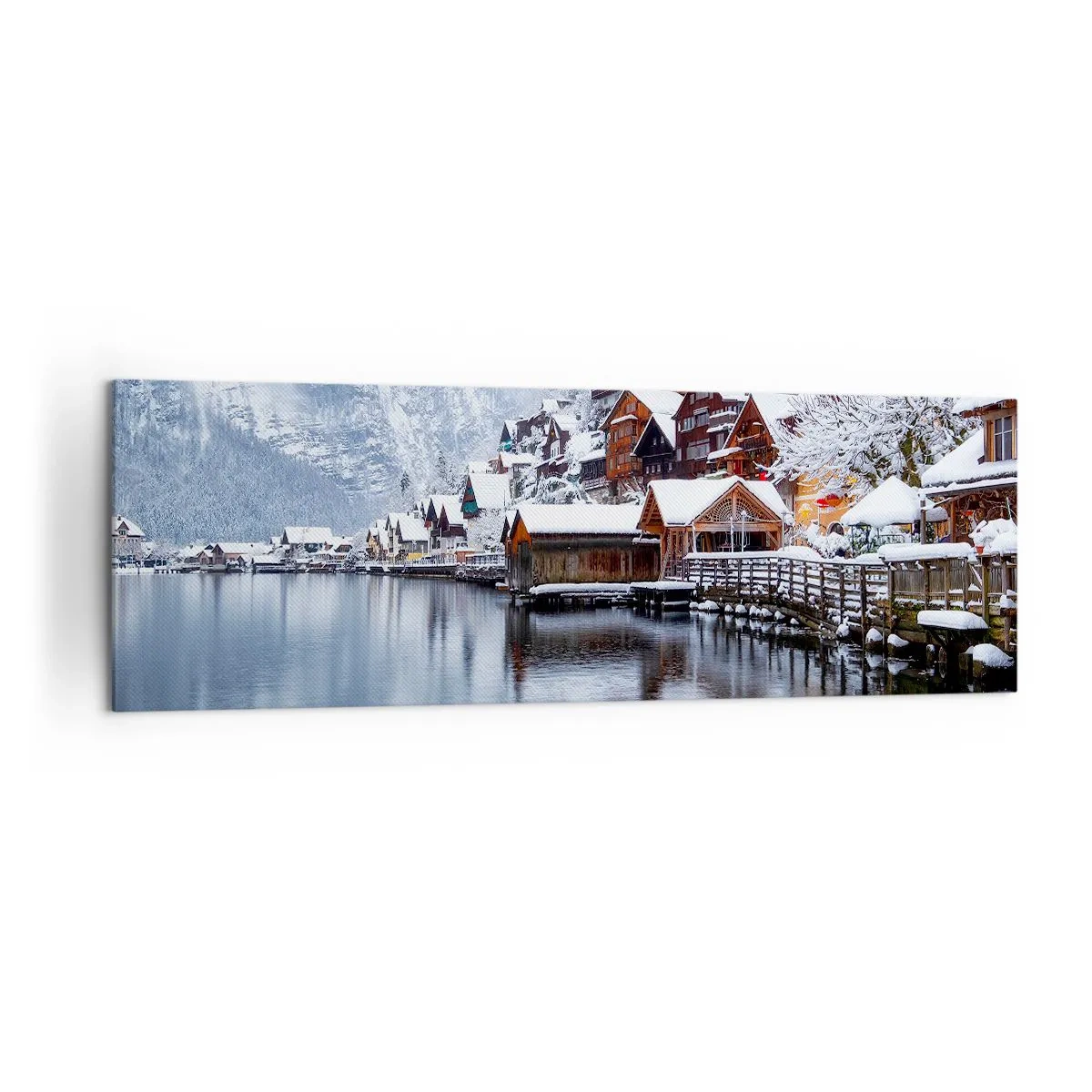 Obraz na plátne - V zimnej dekorácii - 160x50 cm