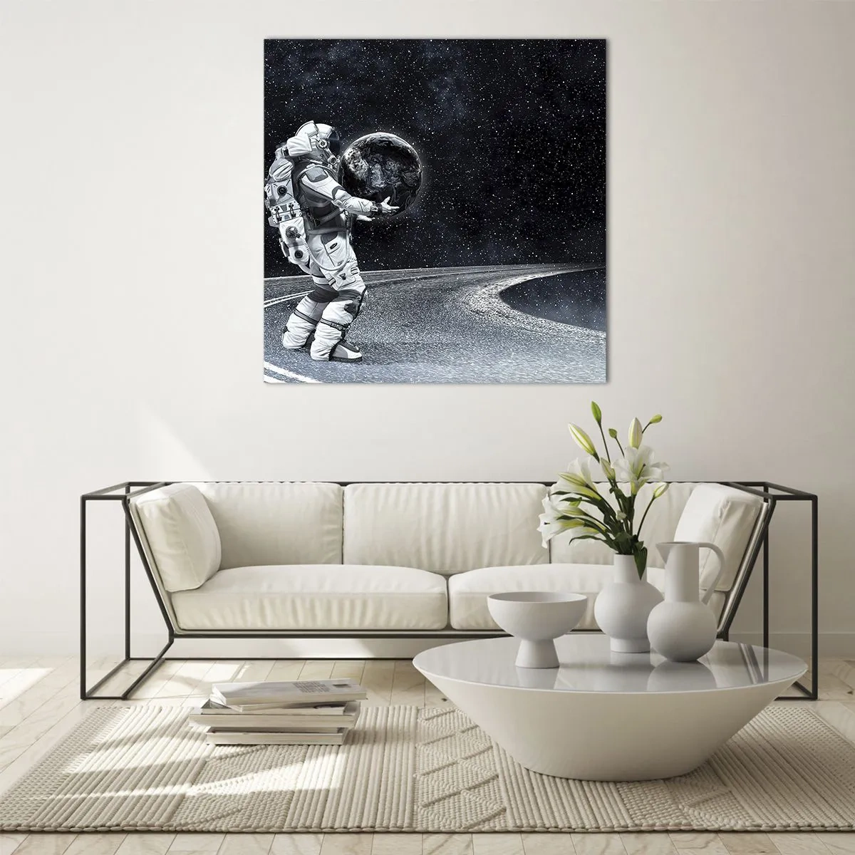 Obraz na skle - Na Mliečnej dráhe - 40x40 cm