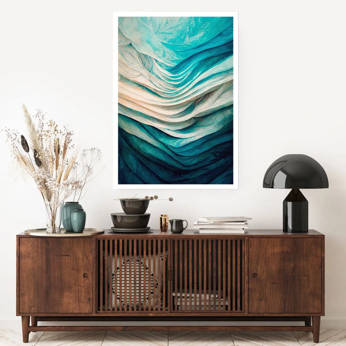 Plagát - Modrá neukojiteľnosť - 50x70 cm