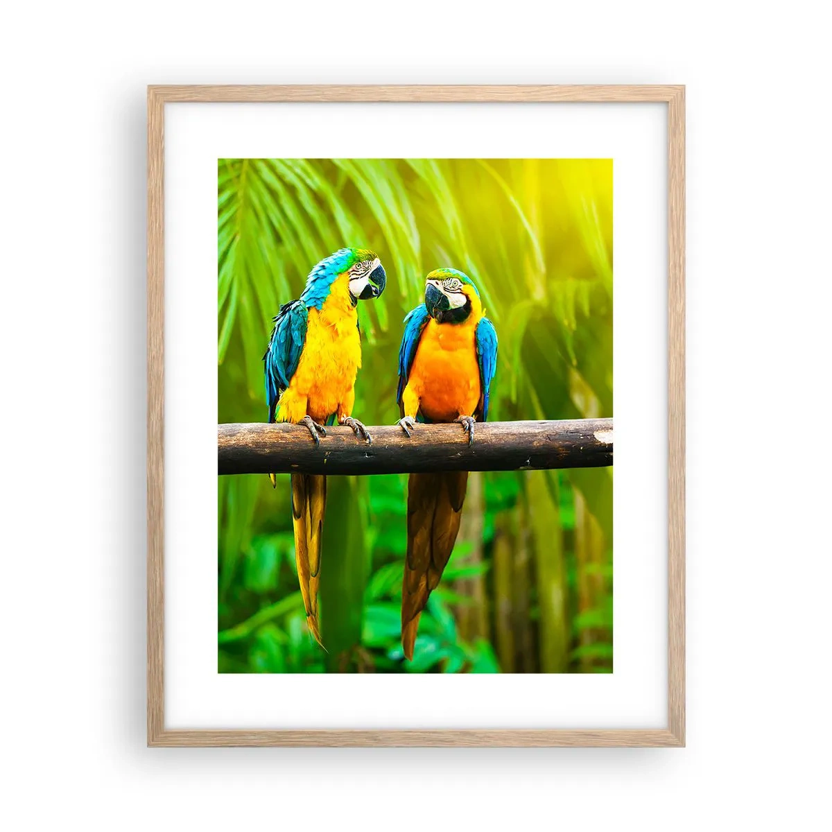 Plagát v ráme zo svetlého duba - Počula si, že ona…? - 40x50 cm