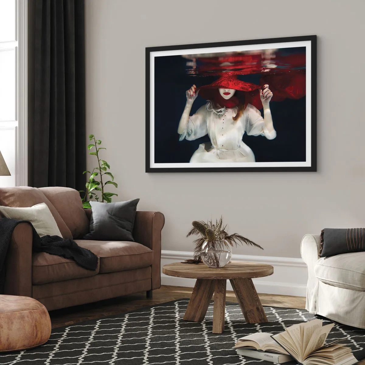 Plagát v čiernom ráme - Divoženka - 100x70 cm