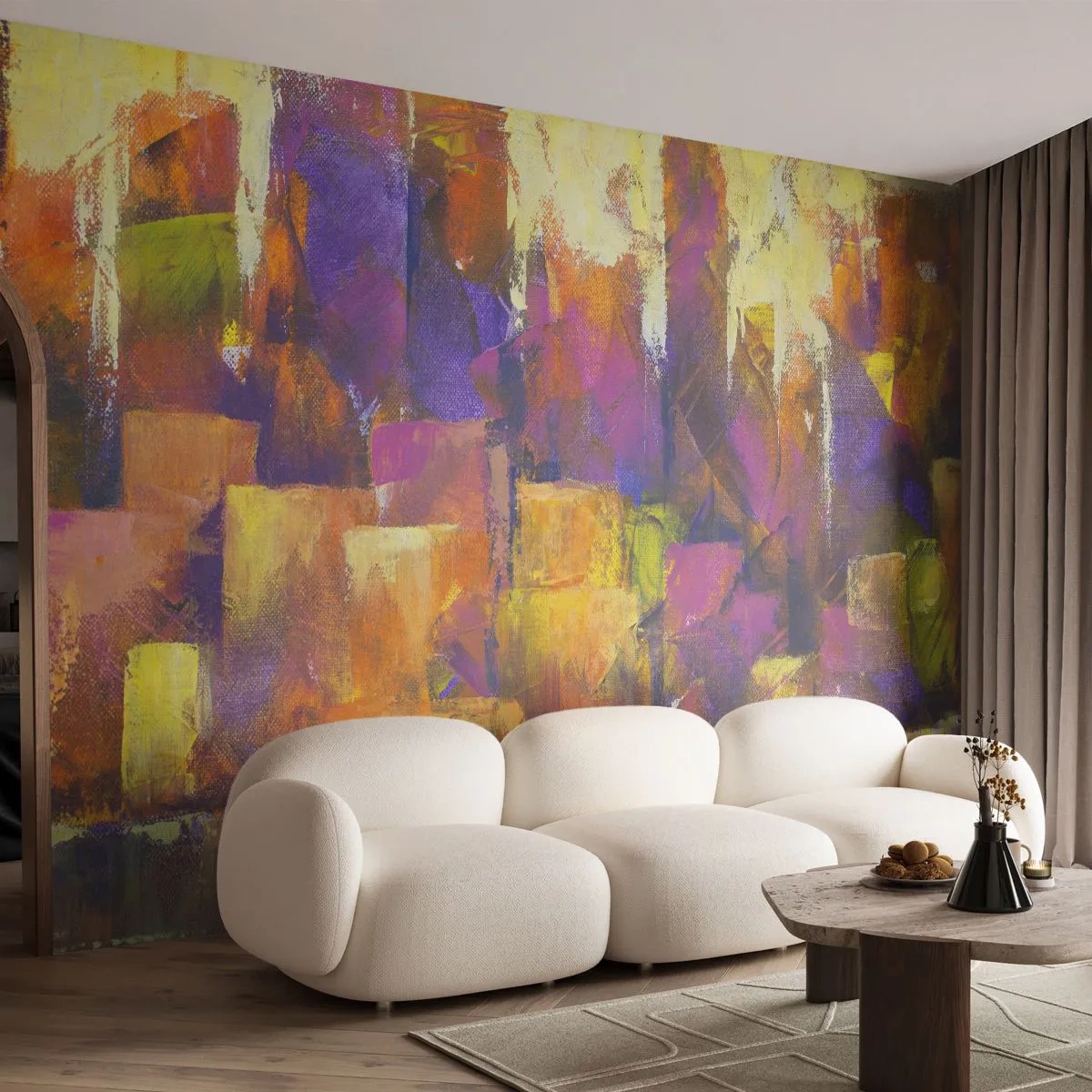Fototapeta Premium Canvas - Metropolitná kompozícia - Abstrakcia, Kus, Moderné umenie - 200x140 cm