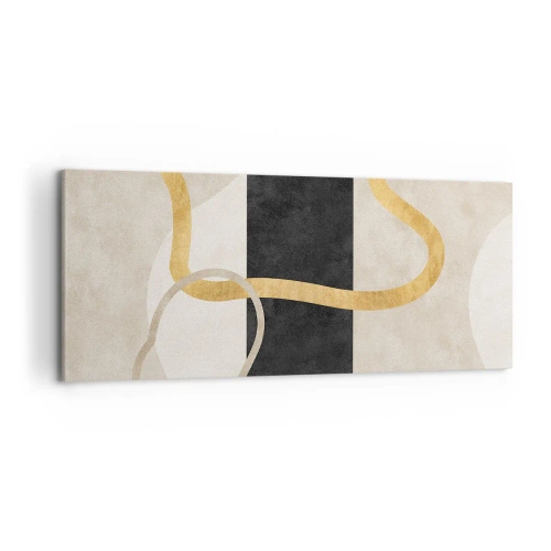 Obraz na plátne - Tvary v slučke - 120x50 cm