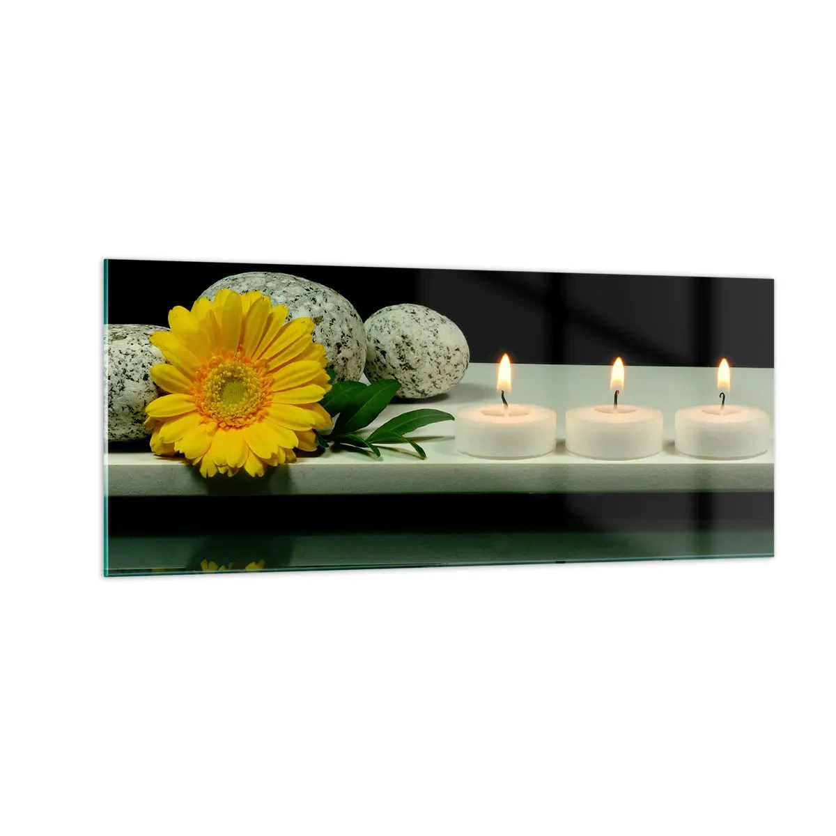 Obraz na skle - Ukojenie zmyslov - 100x40 cm