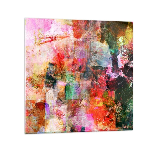 Obraz na skle - Cesta ružovú - 50x50 cm