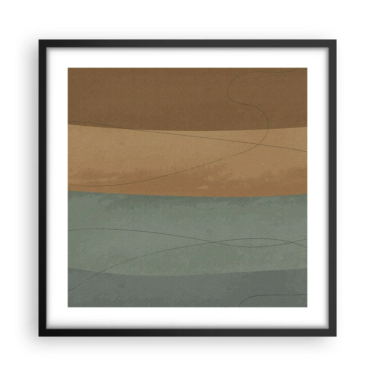 Plagát v čiernom ráme - Horizontálna kompozícia - 50x50 cm