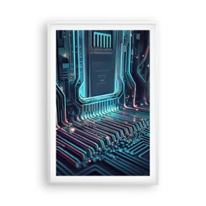 Plagát v bielom ráme - Len tak premýšľam… - 61x91 cm