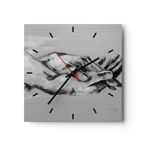 Nástenné hodiny - Začiatok… - 30x30 cm