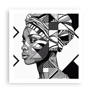 Plagát - Etnický portrét - 60x60 cm