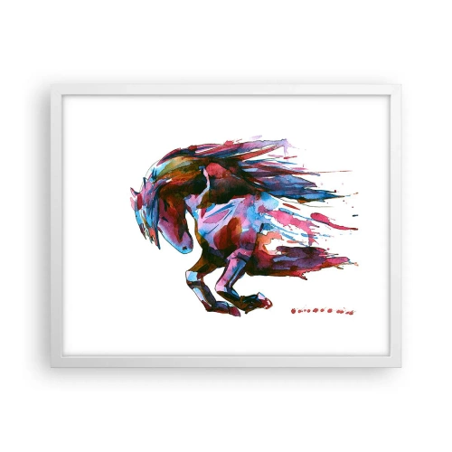 Plagát v bielom ráme - Nadšenie - 50x40 cm