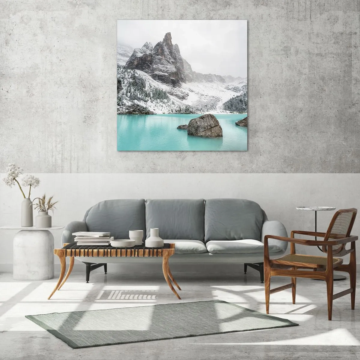 Obraz na skle - Na stráži - 70x70 cm