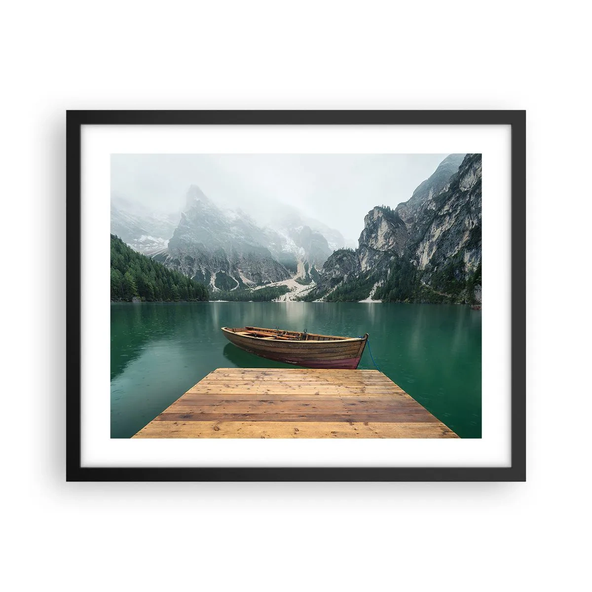 Plagát v čiernom ráme - „Hrdé skaly vpredu“ - 50x40 cm