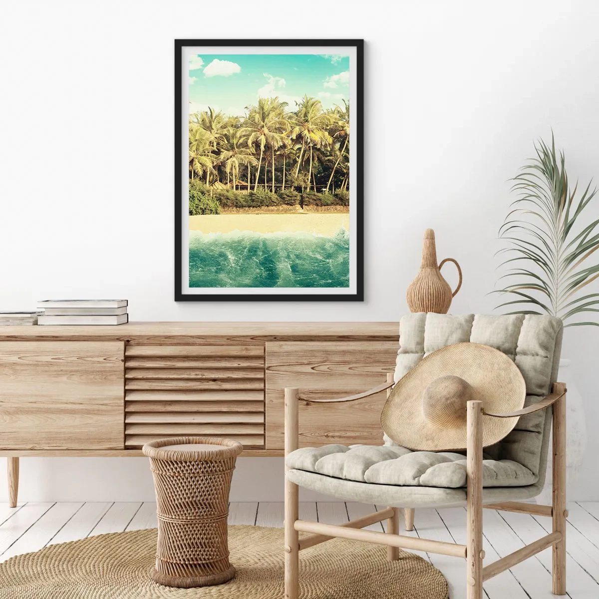 Plagát v čiernom ráme - Čo napríklad tu? - 40x50 cm
