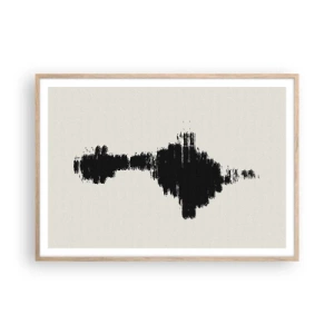 Plagát v ráme zo svetlého duba - Vibrácie predstavivosti - 100x70 cm