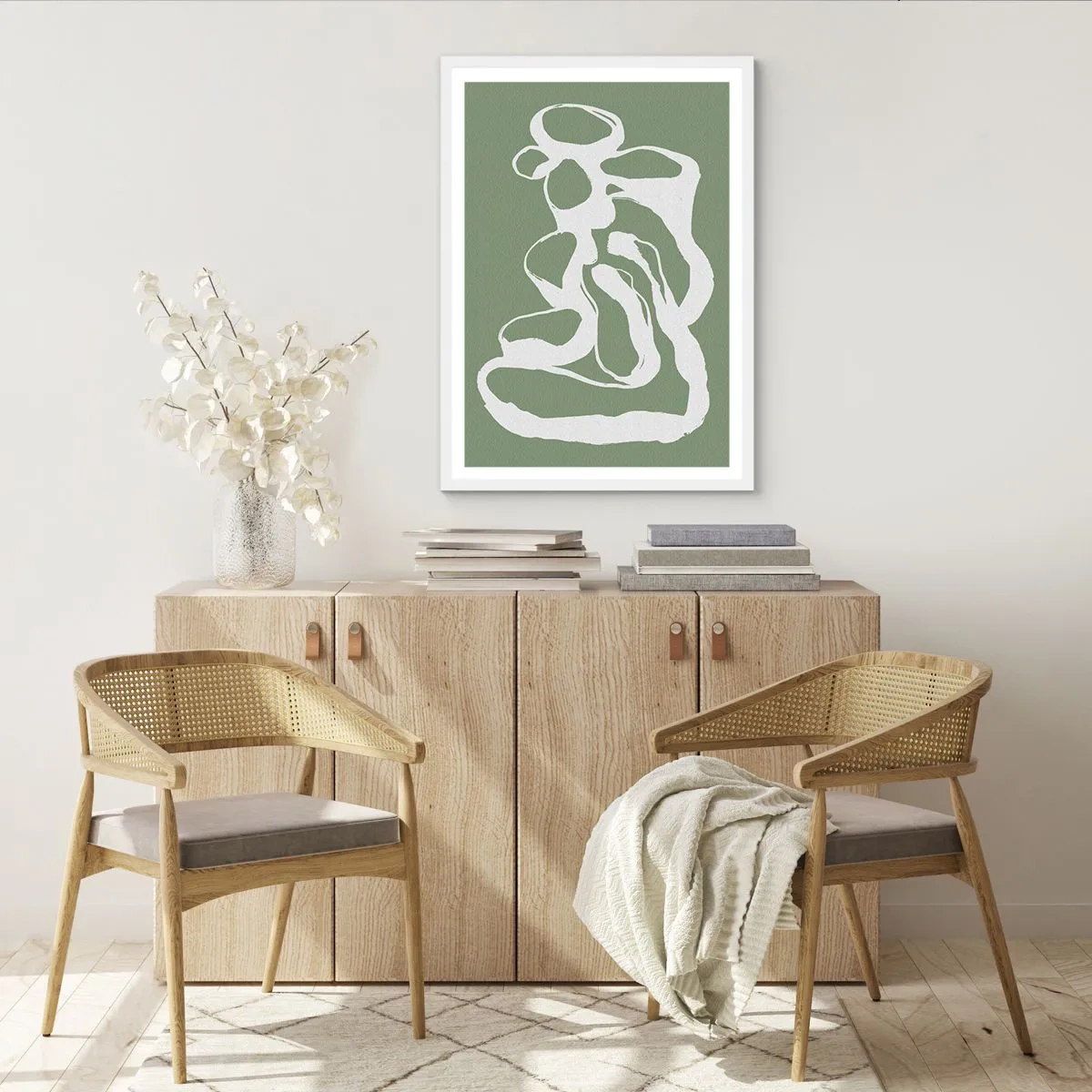 Plagát v bielom ráme - Volanie priestoru - 30x40 cm