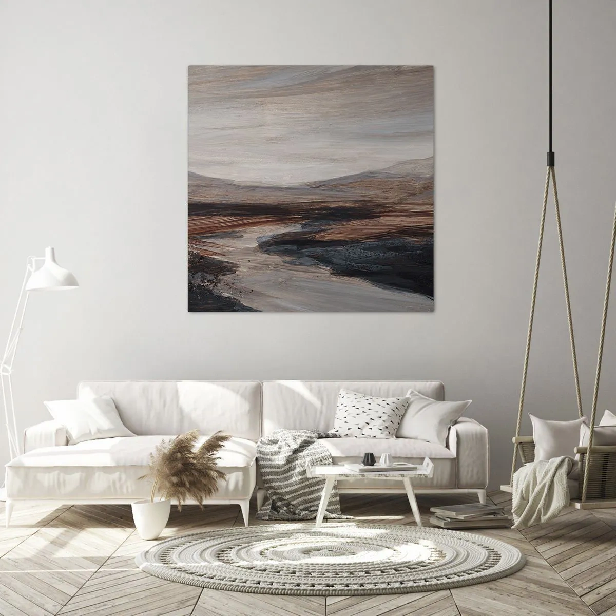 Obraz na plátne - Pokojné údolie - 40x40 cm