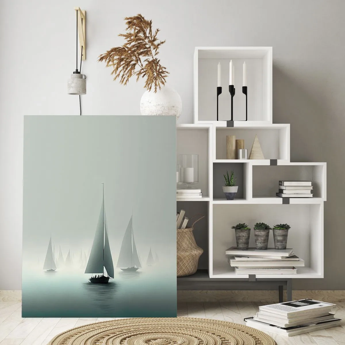 Obraz na skle - Postavený z hmly - 50x70 cm