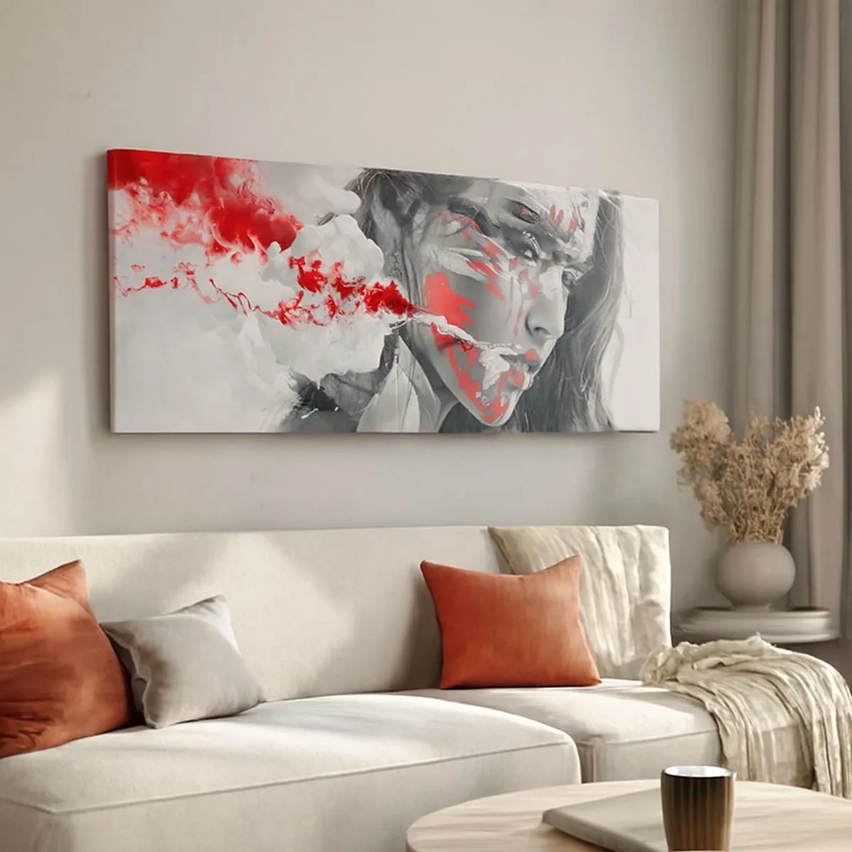 Obraz na plátne - V škárach absurdity - 100x40 cm