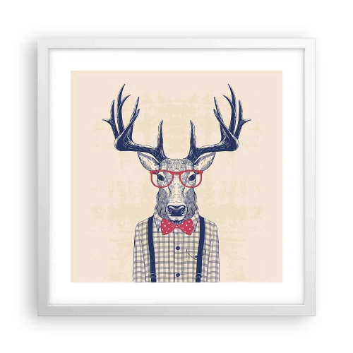 Plagát v bielom ráme - Zábavná extravagancia - 40x40 cm