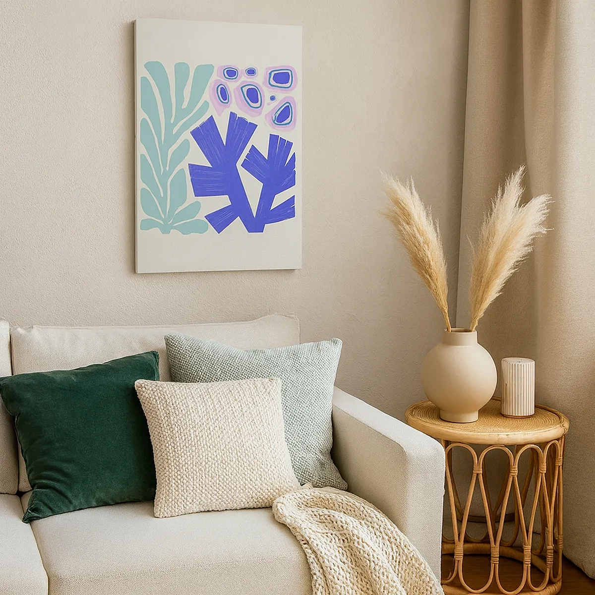 Obraz na plátne - Podvodná záhrada - 50x70 cm