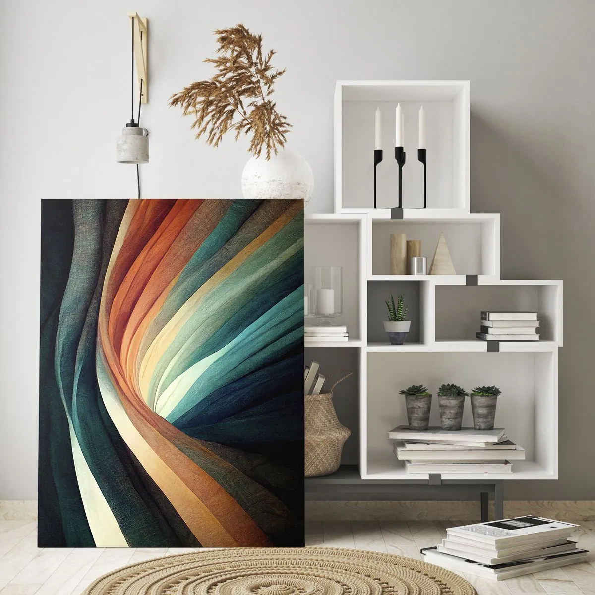 Obraz na skle - Utkané z farieb - 70x100 cm