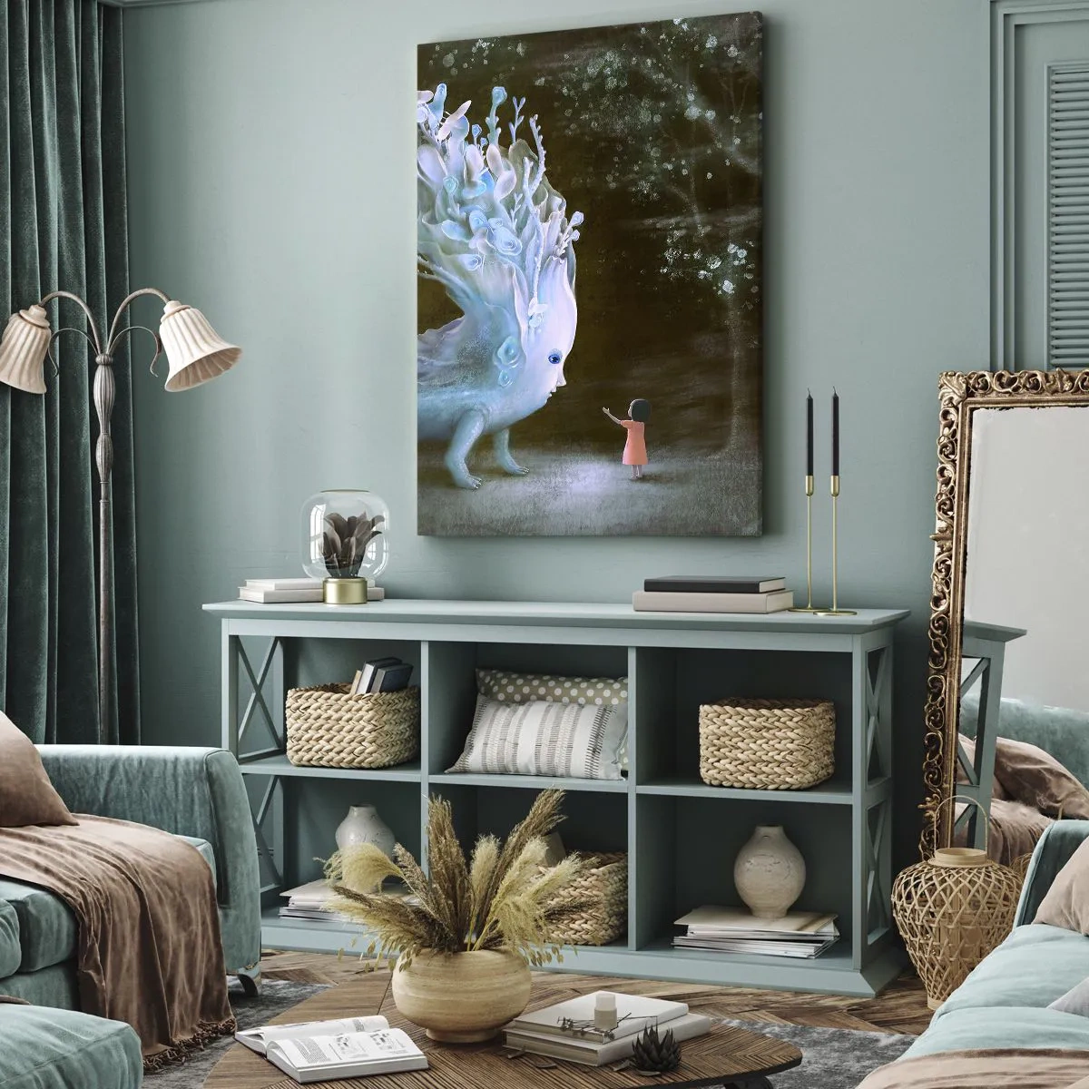 Obraz na plátne - Fantastické stretnutie - 50x70 cm