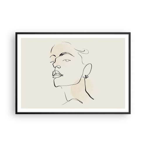 Plagát v čiernom ráme - Hrdý pohľad - 100x70 cm