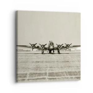 Obraz na plátne - Ako vždy pripravený - 30x30 cm