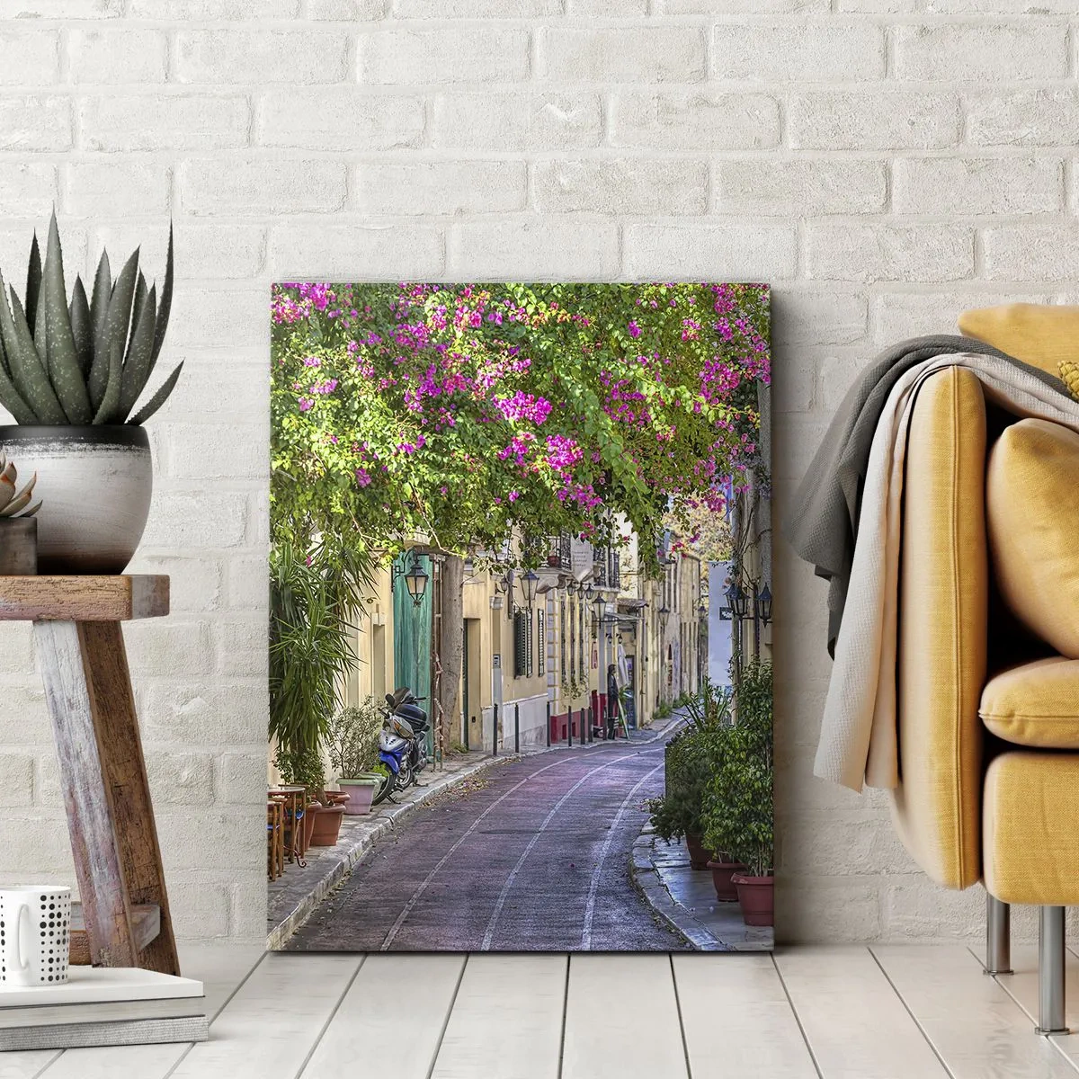 Obraz na plátne - Kvitnúce zákutie - 50x70 cm
