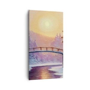 Obraz na plátne - Štyri ročné obdobia - zima - 55x100 cm