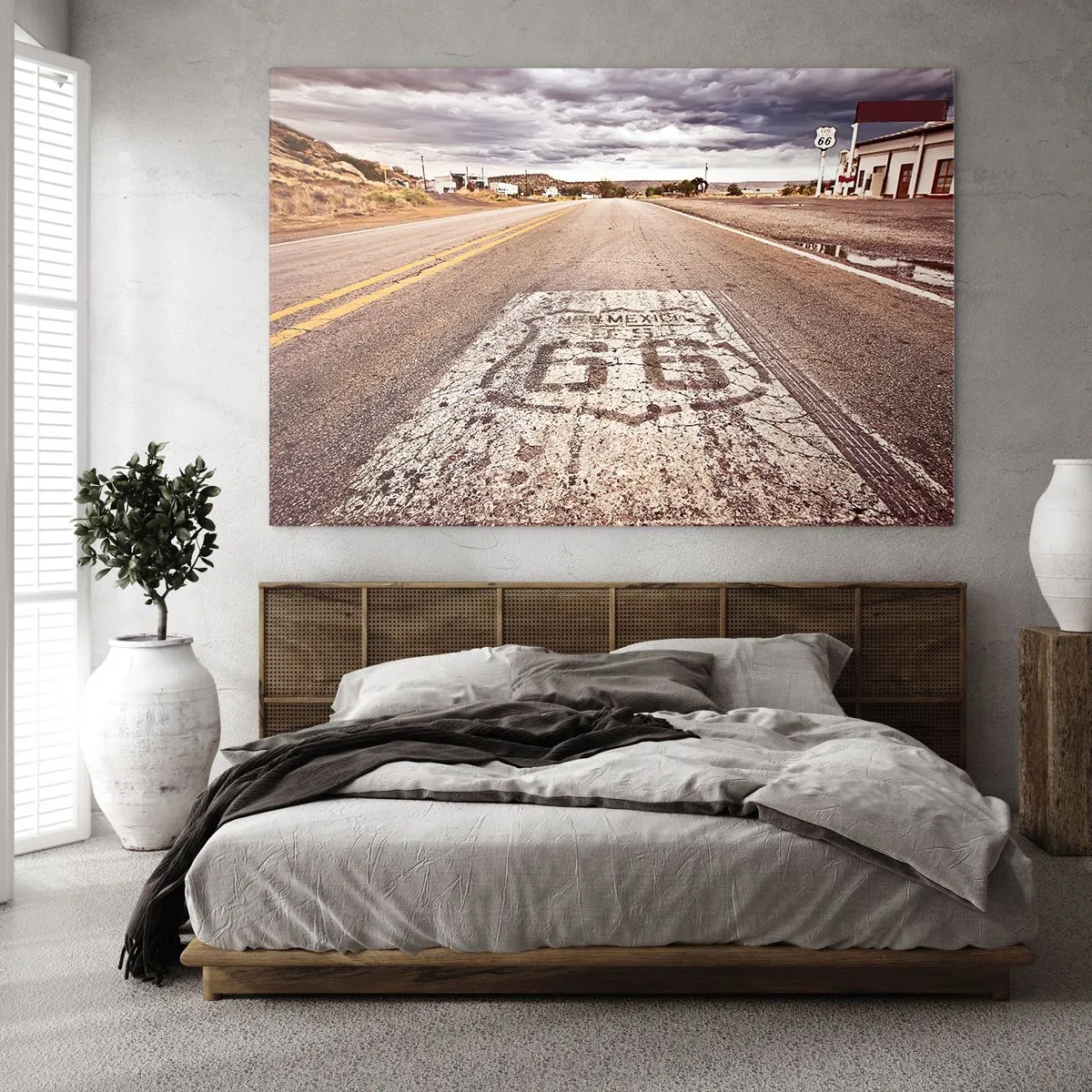 Obraz na skle - Mother Road - americká legenda - 120x80 cm