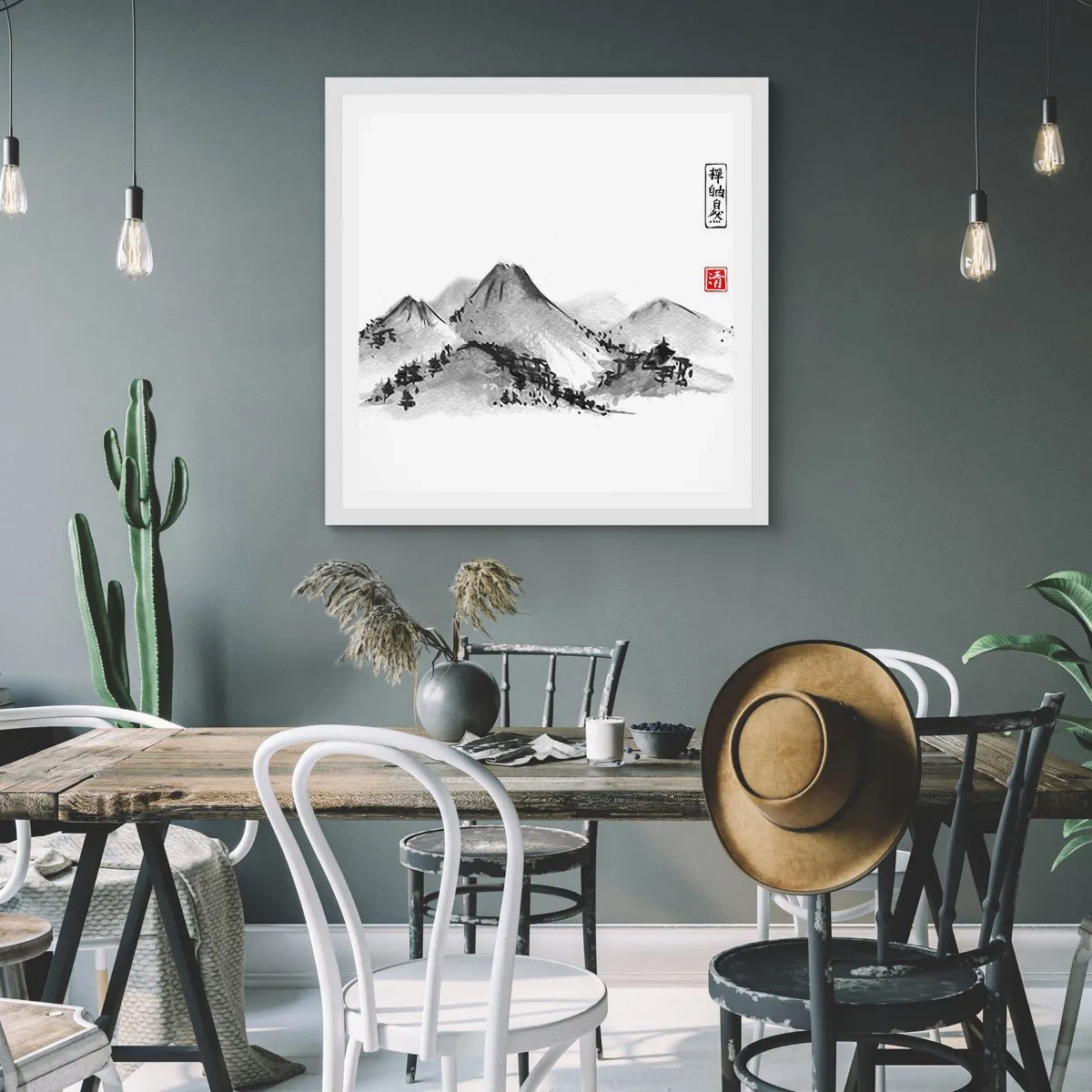 Plagát v bielom ráme - Za hranicou vzdialenosti - 60x60 cm