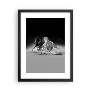 Plagát v čiernom ráme - Cval slobody - 30x40 cm