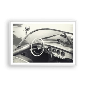 Plagát v bielom ráme - Počasie pre bohatých - 91x61 cm