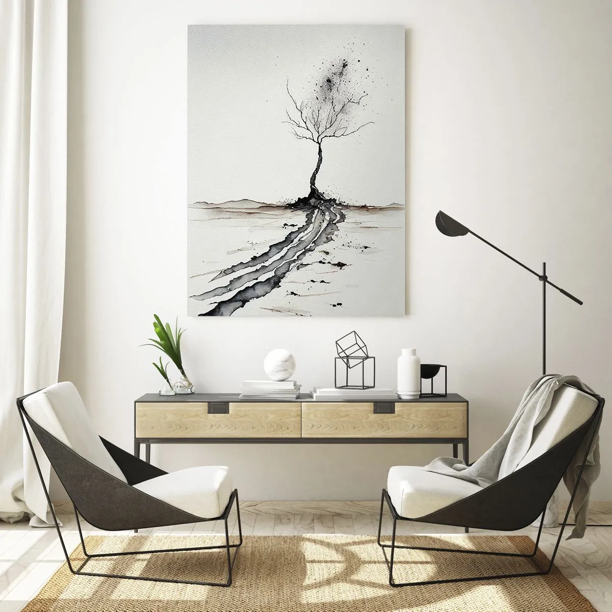 Obraz na skle - Zimná melanchólia - 70x100 cm