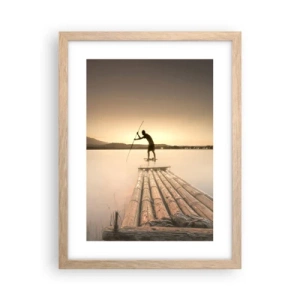Plagát v ráme zo svetlého duba - Pred odpočinkom - 30x40 cm
