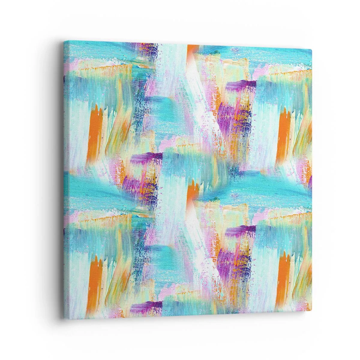 Obraz na plátne - Veselé striedavé cákance - 30x30 cm