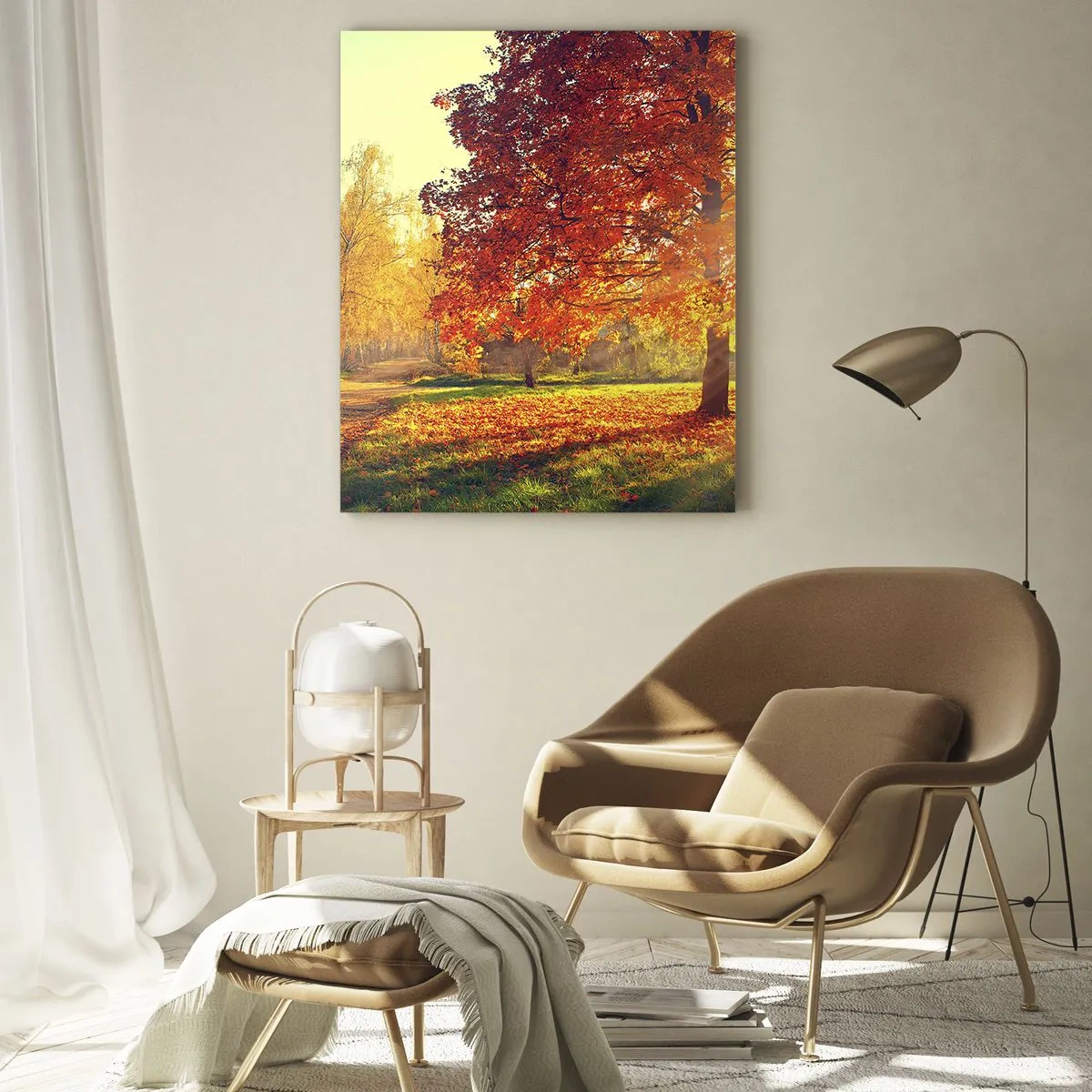 Obraz na skle - Červené je krásne - 50x70 cm