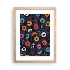 Plagát v ráme zo svetlého duba - Farby klasiky - 30x40 cm