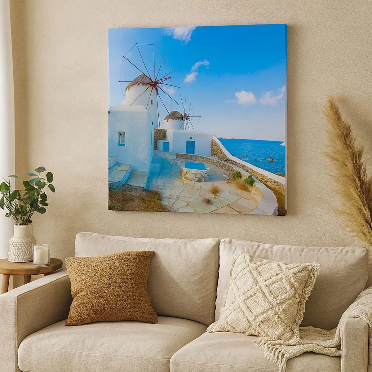 Obraz na plátne - Modrý vietor od mora - 30x30 cm