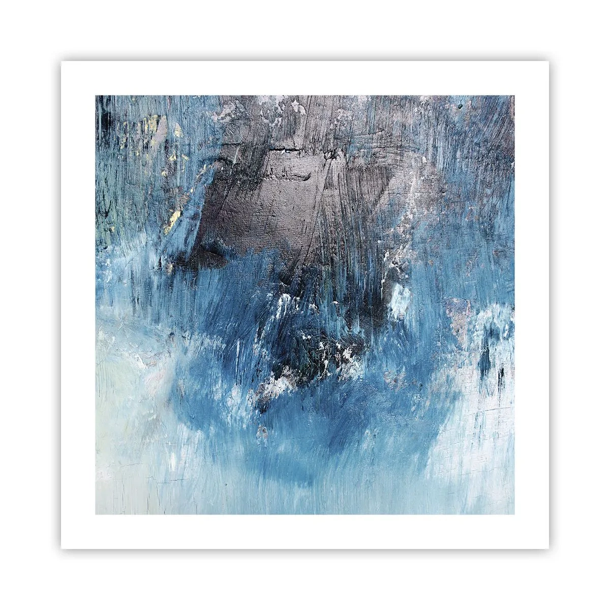 Plagát - Rapsódia v modrom - 50x50 cm
