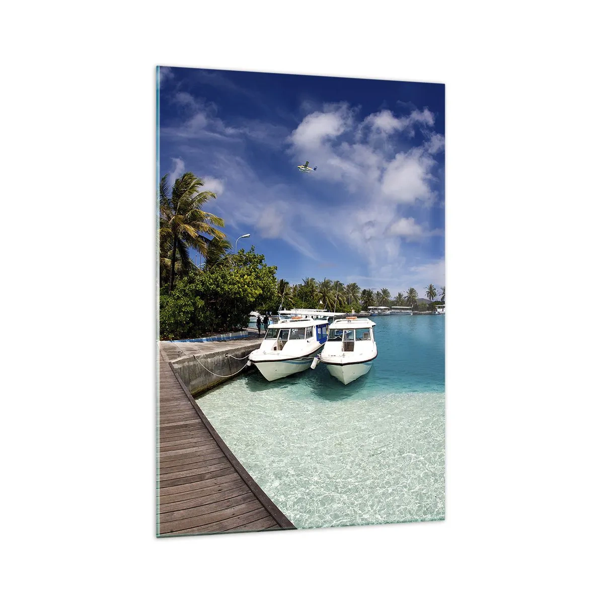 Obraz na skle - A predsa raj existuje - 70x100 cm